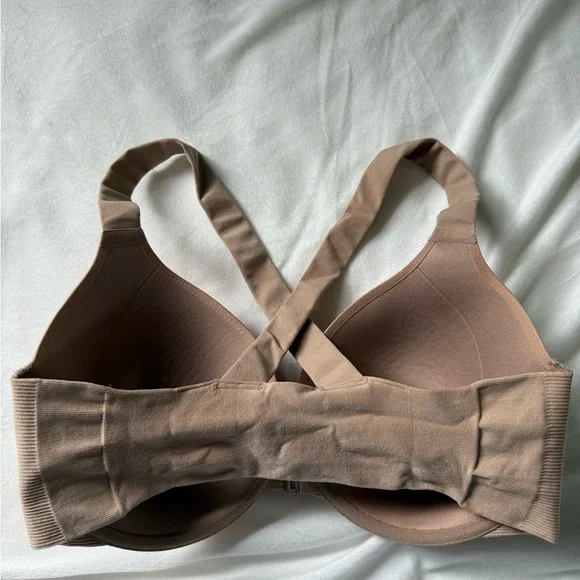 Spanx Bra-llelujah Racerback Seamless Tan Bra 34DD - Picture 2 of 4